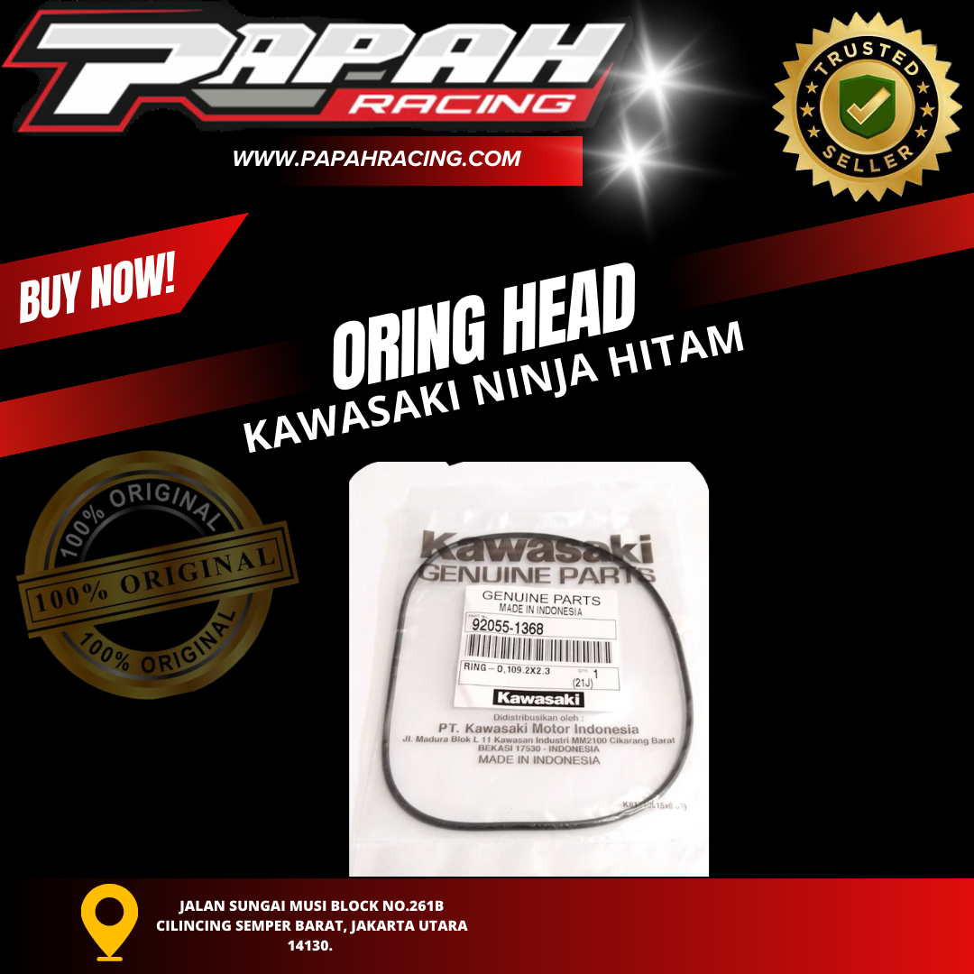 ORING HEAD KAWASAKI NINJA HITAM 